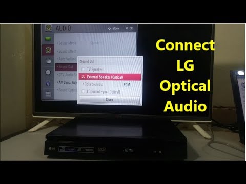 LG-Fernseher und Heimkino per optischem Kabel verbinden, Anleitung
