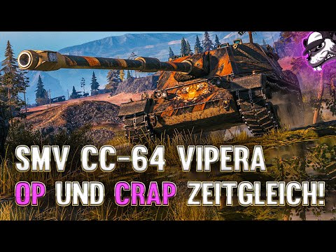 OP and crap at the same time! SMV CC-64 Vipera Review [WoT - Gameplay - German - WQHD]