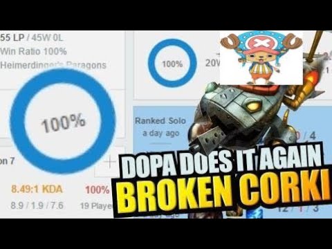 Dopa/Apdo does it AGAIN! New Account 100% Win Ratio in 45 Games - Abusing OP Corki Mid