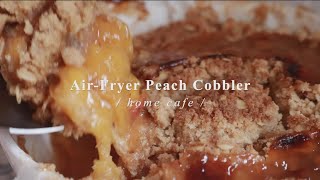 Cooking Vlog: Air-Fryer Peach Cobbler | thatxxRin