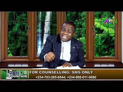 THE DAILY FOUNTAIN DEVOTIONAL OF NOVEMBER 13, 2021 - THE REV'D CANON UGOCHUKWU NDUKUBA