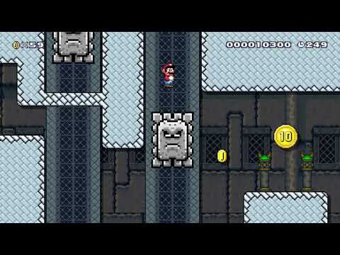 Donut Drop Dungeon Deluxe (Super Mario Maker 2)