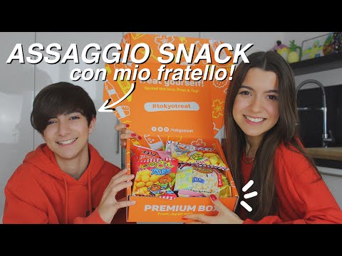 assaggi SNACK GIAPPONESI con mio fratello! | collab. Tokyo Treat