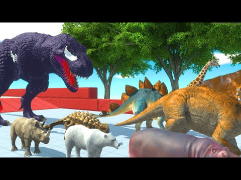 Escape from Venom T REX -Animal Revolt Battle Simulator