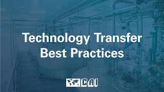 Technology Transfer Best Practices