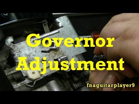 How To Adjust Mechanical Governor On Small Engines