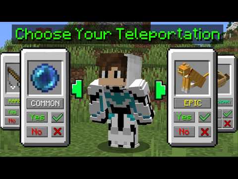 I Used Every Single Glitch To TELEPORT In Survival Minecraft...
