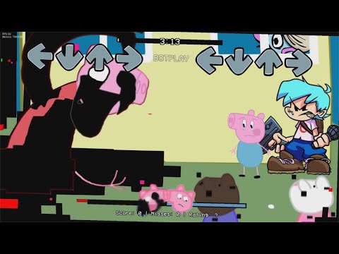 VS. Peppa Pig + George Pig GLITCHED (pibby mod) [UPDATE]