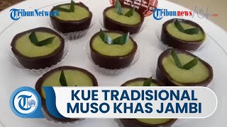 Kue Tradisional Muso Khas Jambi, yang Berbentuk Seperti Mangkuk dengan Pinggiran Coklat