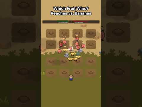 Peaches vs. Bananas 🍌 #autobattler #devlog #indiegame