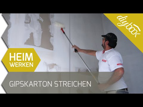 Painting plasterboard - using drywall paint