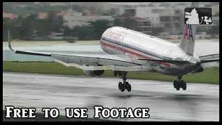 Spotting at a Rainy St Maarten (Free to use footage) part 3