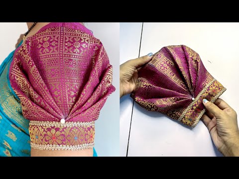 Beautiful sleeves design cutting and stitching|origami sleeves design| baju ki design. हिंदी में।