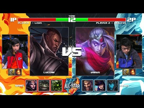 Levi Lucian vs We1less Varus | Round 2 1v1 Tournament All-Stars 2016 | China vs GPL
