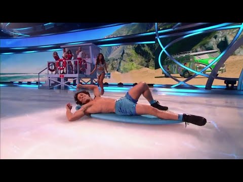 Joey Essex and Vanessa Bauer skating in Dancing On Ice (Props Week) (26/2/23)