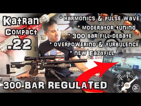 Katran Compact .22 Air Rifle (Review) + SETUP GUIDE !! + Accuracy Test !! - AirMaks Regulated PCP
