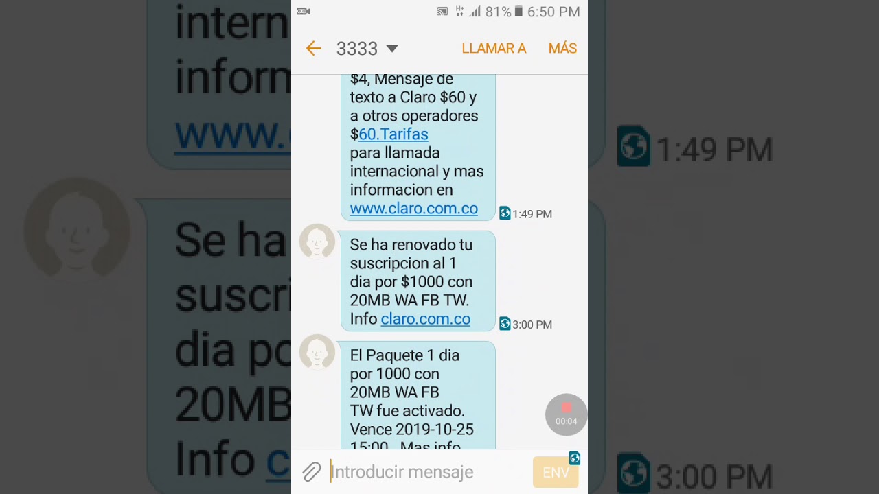 Como quitar la renovacion de paquetes en la app mi claro
