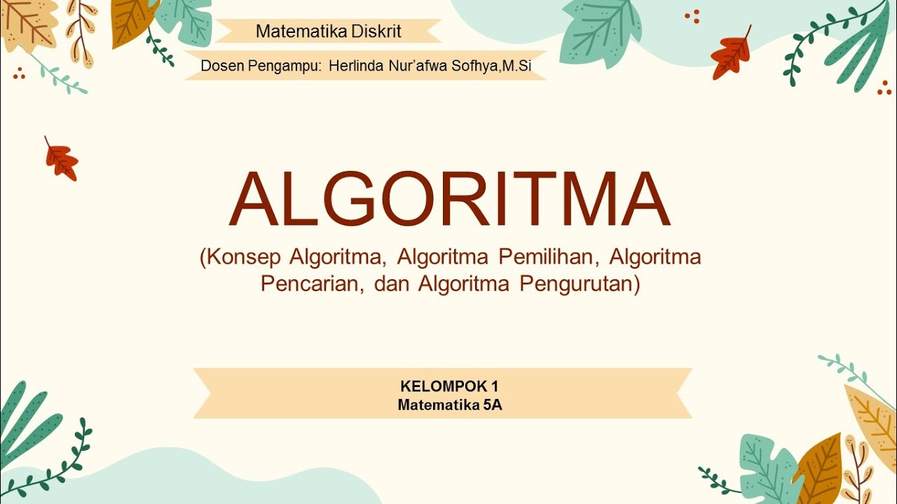 Lihat video Contoh Algoritma Matematika sekarang Contoh Algoritma Matematika