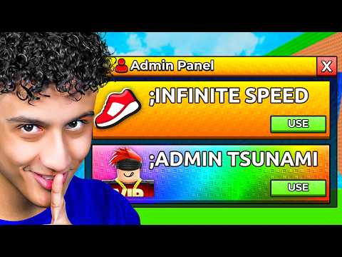 Using ADMIN PANEL To Troll YouTuber!! (Escape Tsunami for Brainrots)