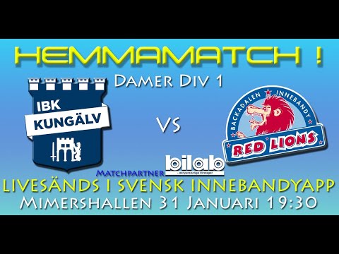IBK Kungälv vs Backadalens IBK Damer Div.1