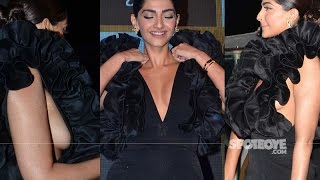 Oops! Sonam Kapoors Wardrobe Malfunction at an Eve