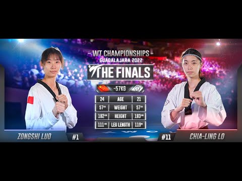 105 W-57kg F LUO Zongshi CHN 🔵 vs 🔴 LO Chia-ling TPE I Guadalajara 2022 WT Championships