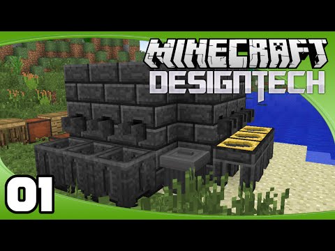 DesignTech - Ep. 1: Basic Tinker's Construct Tools | Minecraft Modded Survival Let's Play