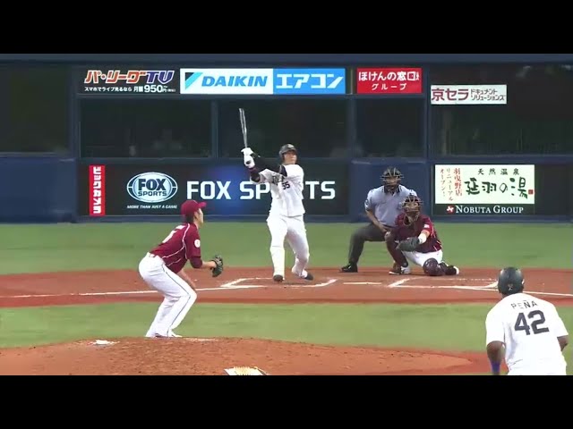 【6回裏】バファローズT-岡田がフェンス直撃の勝ち越しタイムリー!! ペーニャの好走が生きた!! 2014/8/22 Bs-E