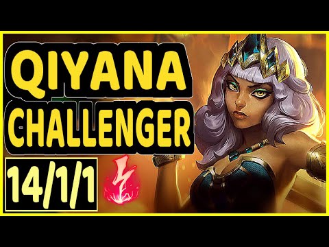ELECTROCUTE QIYANA - GOKU (QIYANA) vs NEEKO - 14/1/1 KDA MID CHALLENGER GAMEPLAY - BR