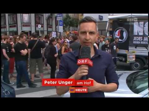 26.7.2014 ORF Wien heute: LIveschaltung zur Antirep Demo