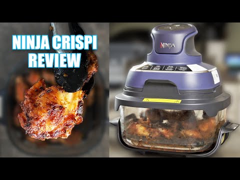 Ninja Crispi 4-in-1 Glass Air Fryer | 450°F | Non-Toxic | 4QT & 6-Cup Glass Containers w/Lids | Microwave, Freezer, Dishwasher Safe | Max Crisp, Air Fry, Bake, Recrisp | Ginger Snap | FN101GD video review thumbnail