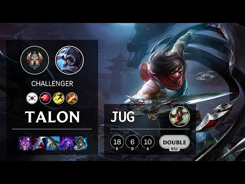 Talon Jungle vs Nidalee - KR Challenger Patch 11.22