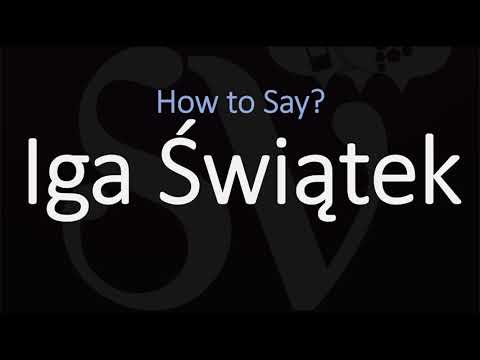 How to Pronounce Iga Swiatek? (CORRECTLY) Tennis Player Name Pronunciation