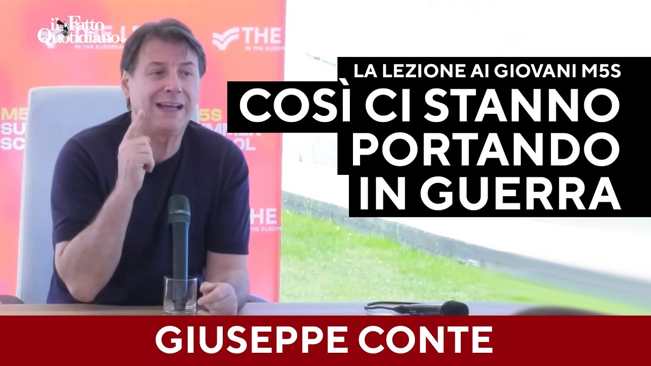 Conte: "Ci portano in guerra giorno dopo giorno. La storiella sul riarmo è una bugia"