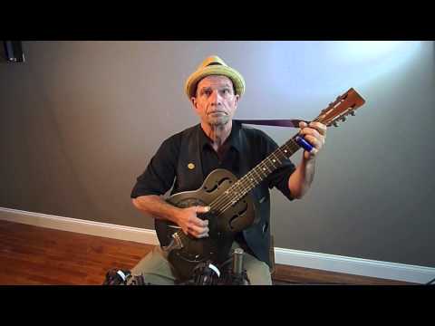 Steve James Demonstrates the National Resophonic Guitars' NRP Black Rust 14-Fret