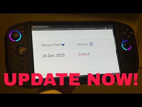 UPDATE NOW! CRITICAL UPDATE FOR LEGION GO 2
