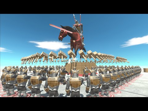 ⚡ 100 GHOR HAMMER vs EVERY GIANT UNIT(Welcome to the sky) - 🦖 Animal Revolt Battle Simulator 🦕