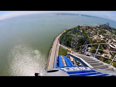 Millennium Force CRAZY 310’ Giga Roller Coaster 4K POV! | Cedar Point Ohio [No Copyright]