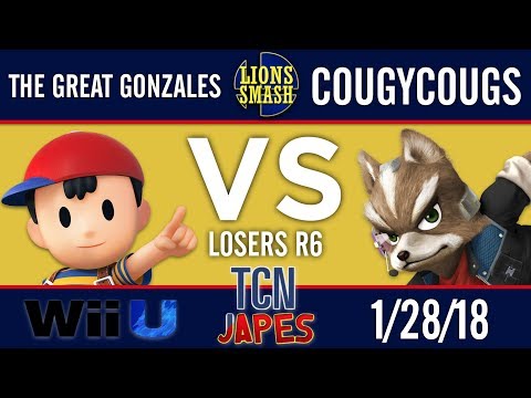 TCNJapes 4 - The Great Gonzales (Ness) vs CougyCougs (Fox) - Smash 4 Losers R6