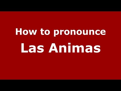 How to pronounce Las Animas