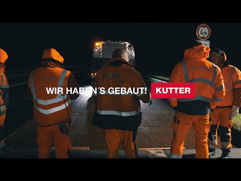 KUTTER Bauunternehmung Nachtarbeiten auf der A96