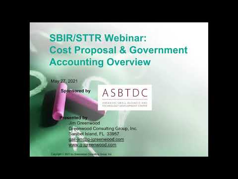 Creating Your SBIR/STTR Cost Proposal