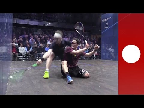 Unbelievable squash rally leaves commentators gobsmacked