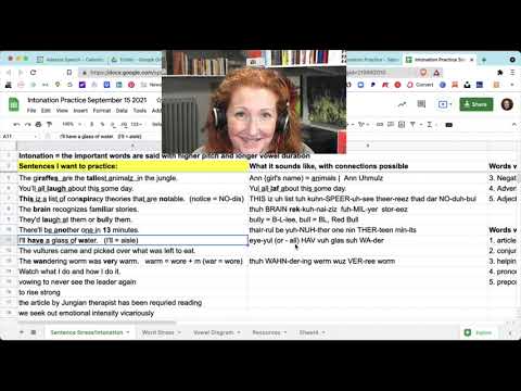 Intonation Practice - Wednesday, September 15, 2021