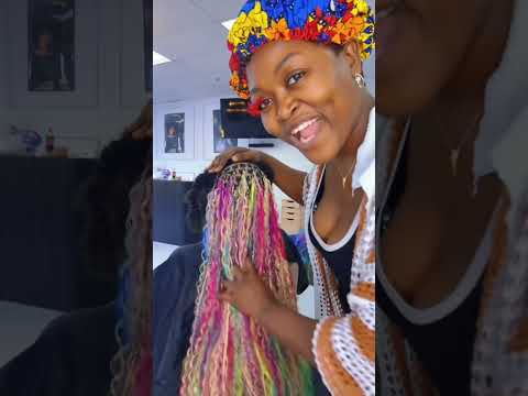 Rainbow 🌈 boho braids 🔥