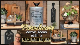 FRESH & MODERN FARMHOUSE DECOR IDEAS!~Industrial Farmhouse Style Diy Projects~Shop my Stash with me!