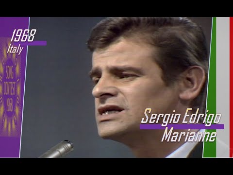 eurovision 1968 Italy 🇮🇹 Sergio Edrigo - Marianne ᴴᴰ
