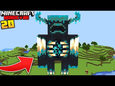I Built a WARDEN STATUE in Minecraft Hardcore