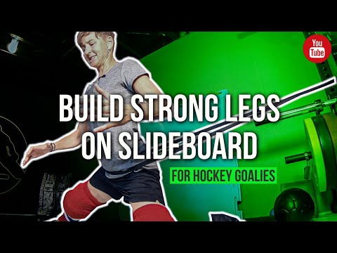 🚨Goalie Specific Leg Strength Exercises On Slideboard 🔥