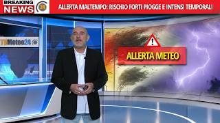 Meteo: allerta Maltempo su alcune regioni per rischio di forti piogge e intensi 